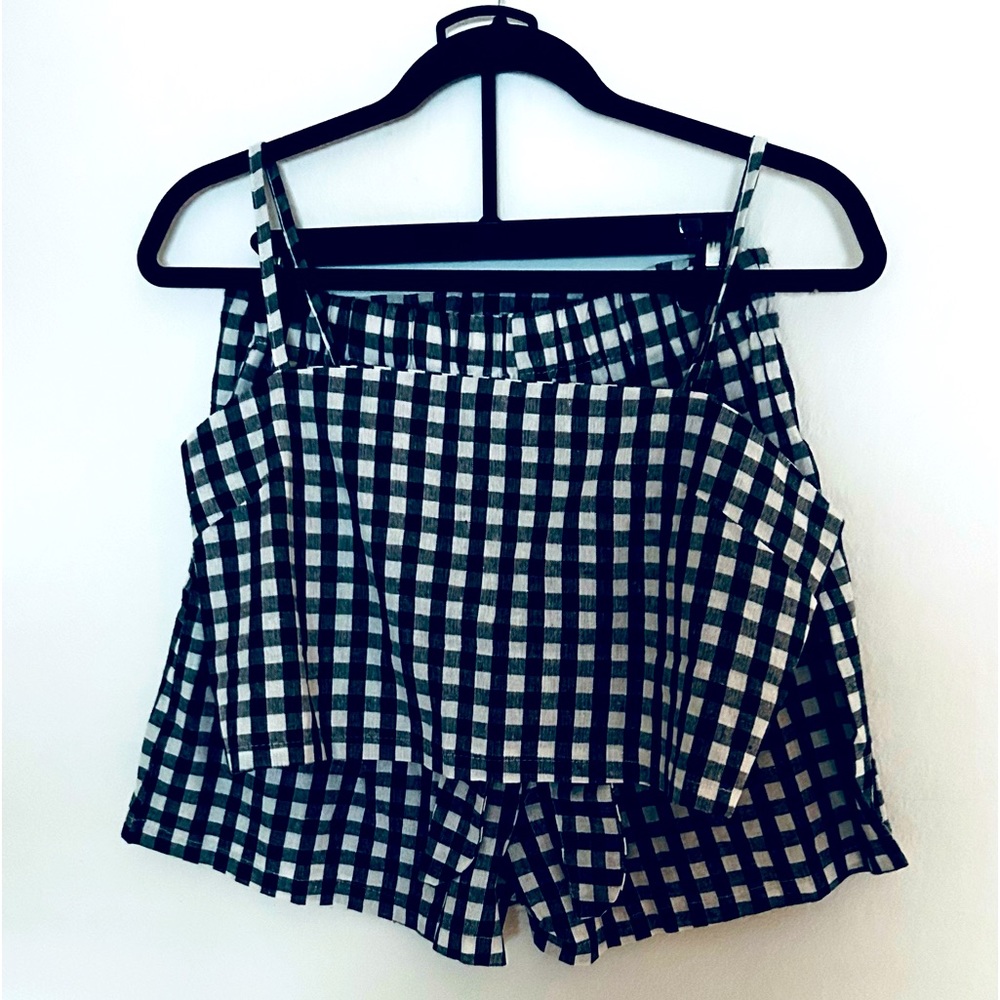 Black and White Checkered Skort Set - Picture 6 of 8